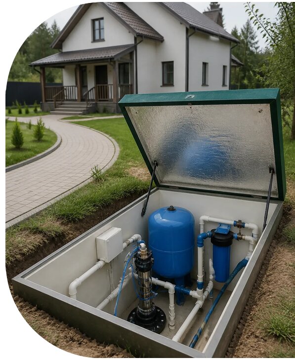 Автономное водоснабжение дома в Качканаре от 153795 р. | АПаруса-Кчк