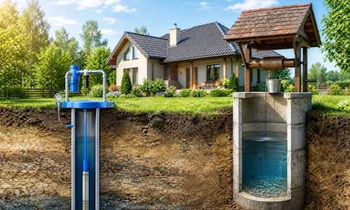 Автономное водоснабжение загородного дома Качканар: скважина или колодец 